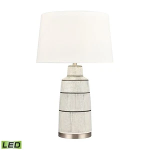 Elk Lighting Ansley 1 Light 30"H Table Lamp, Gray/White - S0019-9505-LED - Picture 1 of 1