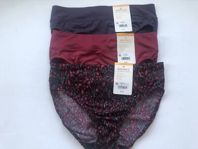 NWT Warners No Pinching, No Problems Hi Cut Panties 5138J  Size S 5  3 PAIRS - Image 1 of 3