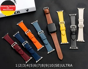 Pasek do zegarka skóra miękka do Apple Watch 1-6 7 8 9 10 SE ULTRA pasek iWatch zegarek - Zdjęcie 1 z 27