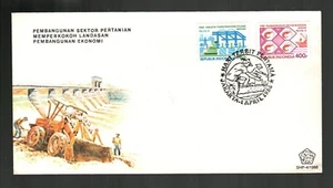 INDONESIA Scott's 1342-43 ( 2v ) Development Plan F/VF Used FDC ( 1988 ) - Picture 1 of 1