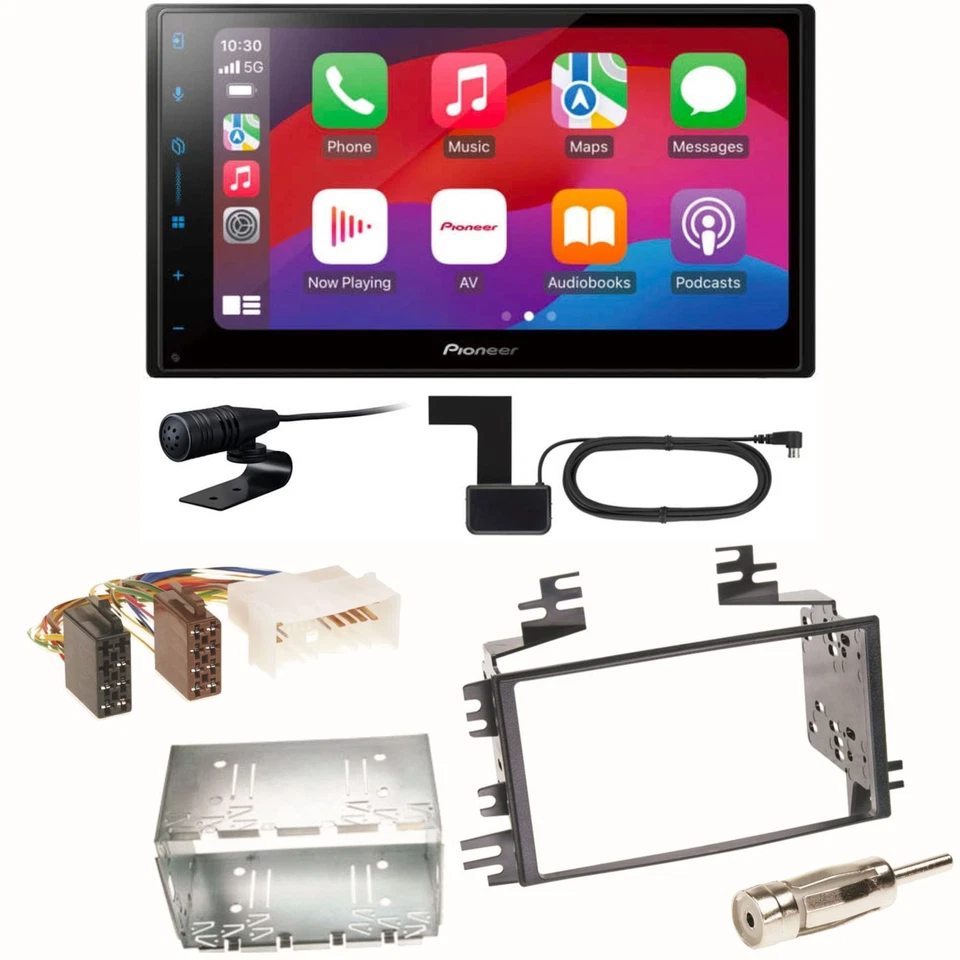 Pioneer SPH-DA77DAB CarPlay Android Auto Einbauset für Kia Sportage JE Rio JB - Bild 1 von 1