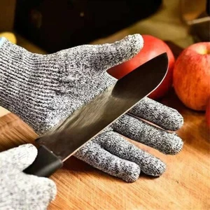 AU☑☑New Safety Cut Proof Anti Cut Resistant Kitchen Butcher Gloves Level Class 5 - Picture 1 of 18