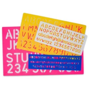 Set di 4 modelli di stencil con lettere e numeri 9,75 pollici - Foto 1 di 4