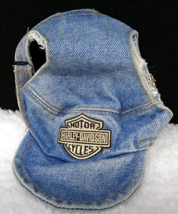 HARLEY-DAVIDSON MOTORCYCLES Denim Cap for Dog (S) - Picture 1 of 3