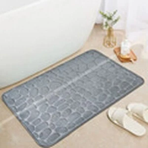 Mat Non Slip Carpets Cobblestone Embossed Bathroom Bathtub Side Floor Rug Foam - Picture 1 of 41