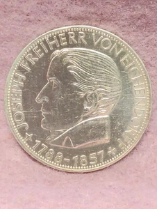 GERMANY ~ 1957 J ~ 5 MARK ~ SILVER ~ AU ~ EICHENDORFF - Picture 1 of 2