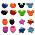 50 Mixed Color Flatback Resin Dotted Rhinestone Cabochon with Bows Various Shape