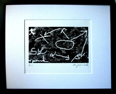 A.R.PENCK,Siebdruck, HAND-SIGNIERT, Künstlerexemplar Zertifikat mit Rahmen 55x45 - Bild 1 von 4