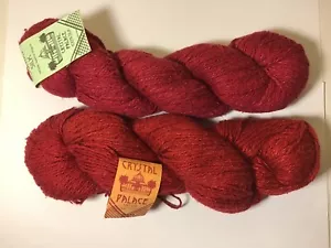 Crystal Palace Yarn Country Silk & Soie Sauvage Wild Silk Mixed Lot of 2 Hanks - Picture 1 of 12