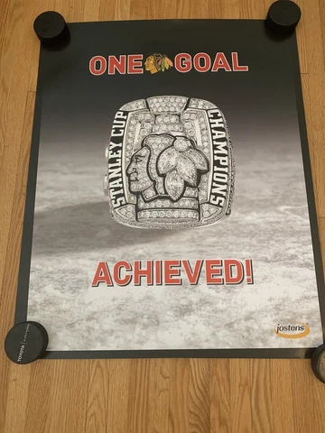 Jostens Chicago Blackhawks Stanley Cup Championship Ring Poster Cover