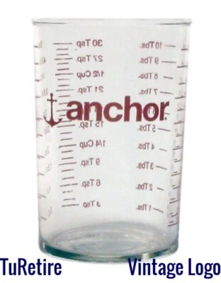 Anchor Hocking - Either 5 oz Measuring GLASS Cup or 1 oz Shot Glass MADE IN USA
