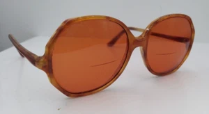Vintage Sonnenbrille braun oval NUR RAHMEN - Bild 1 von 6