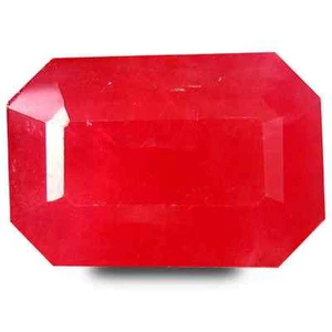 8.36cts HKD-certified Rare Natural Octagon-cut SemiTransparent Red VS Rhodonite - Picture 1 of 1