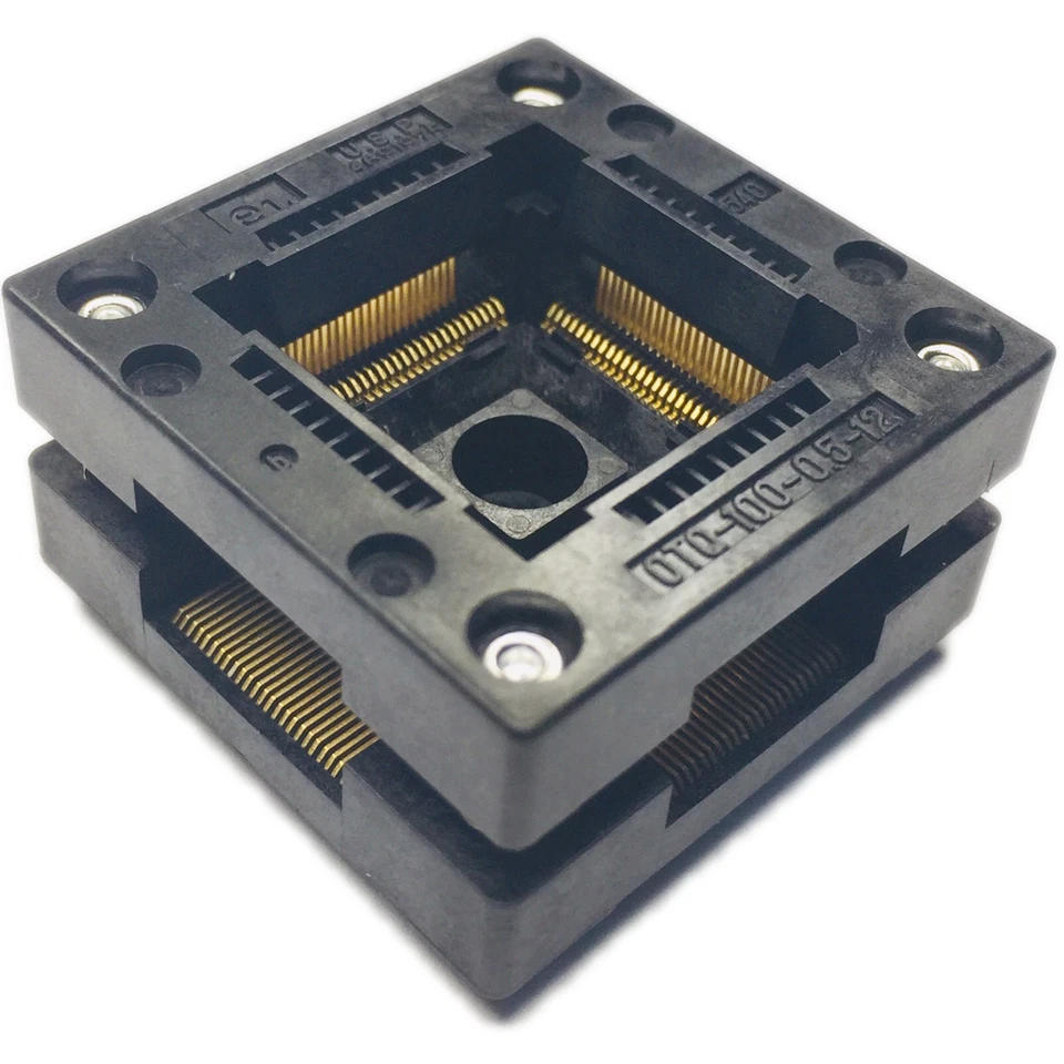 OTQ-100-0.5-12, Open-Top QFP Test and burn in Socket SQFP - Image 1 of 1