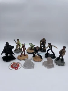 Disney Infinity Star Wars Lot of 11 - Yoda Han Solo Anakin Skywalker Darth Vader - Picture 1 of 2