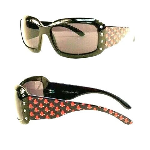 BOSTON RED SOX WOMENS SUNGLASSES BLING UV PROTECTION NWT AND W/FREE POUCH/BAG Cover