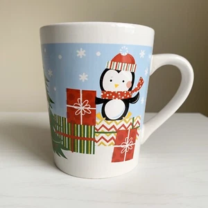 Coffee Mug Tasse Des Fetes Merry Christmas 14 fl oz Royal Norfolk Holiday - C7 - Picture 1 of 5