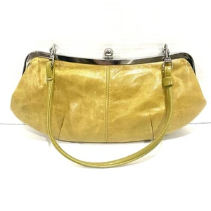 Vintage Ego Yellow Clutch Shoulder Bag Women’s Purse With Silver Clasp - Picture 1 of 11