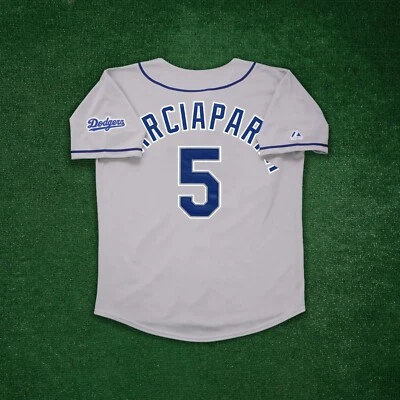 Nomar Garciaparra 2006 Los Angeles Dodgers Men's Grey Road Throwback Jersey - Image 1 of 4