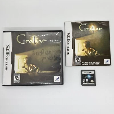 Coraline (Nintendo DS, 2009) *TESTED* w/ Case +Booklet *Minor Case Damage* - Image 1 of 4