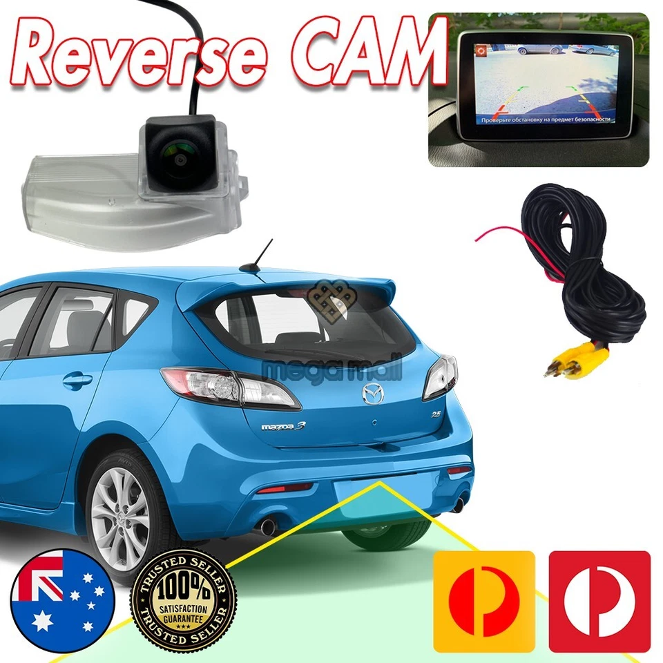Reverse Backup Camera For Mazda 3 BK BL 2003-2013 Rear View Car parking CAM - Image 1 of 4