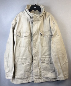 George Field Jacke Herren XXL (50-52) Beige Khaki Barn Chore Garden versteckte Kapuze - Bild 1 von 14