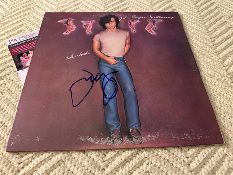 John Mellencamp SIGNED Uh-Huh & Vinyl Record ALBUM JSA Authenticated COA Cover