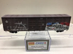 N Scale Micro Trains MTL Special Run 16-215 PWRS Lounge ATSF 37551 Box Car - Picture 1 of 4