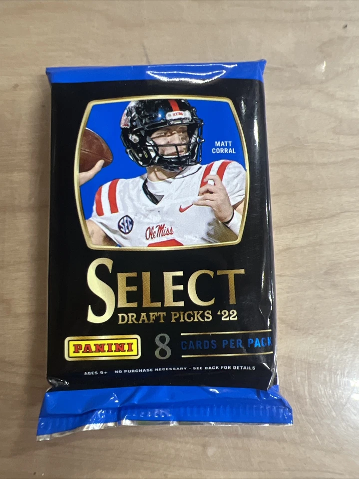 Panini Select Draft Picks 2022 Football Booster Pack (8 Cards per pack) - Image 1 of 1