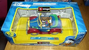 DISNEY COLLECTION-DONALD'S 313-PAPERINO-BURAGO 1/24-Cod. 23001-METAL CAR-AF2 - Picture 1 of 1