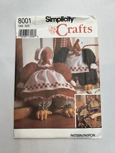 Chicken Hen Rooster Stuffed Doll Simplicity 8001 Craft Sewing Pattern Country - Picture 1 of 2