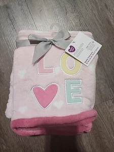 Parent's Choice Walmart Pink Hearts Love Baby Blanket Lovey Security New V-day - Picture 1 of 3