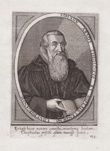 Johann Arndt Prêtre Théologien Portrait Gravure 1640 - Bild 1 von 1