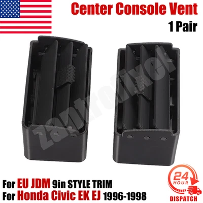 Pair Matte Center Console Vent For EU JDM Honda Civic 1996-1998 EK EJ 3D Printed - Image 1 of 4
