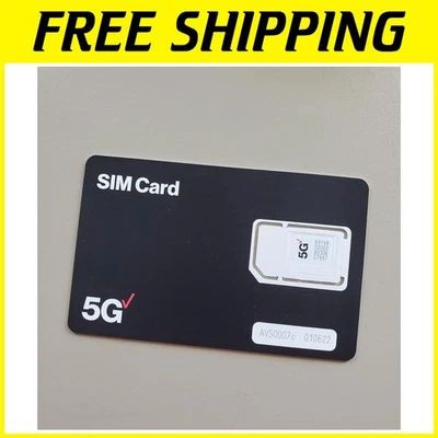 Verizon 5G Triple Cut SIM Cards - 10 Pack with SIM Key for All Devices - Image 1 of 4