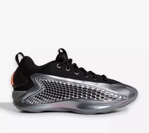 Adidas AE 1 Low Basketball Sportschuhe Eisen Metallic Schwarz Kinder Größe 6,5 - Bild 1 von 5