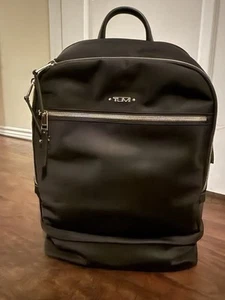 NEW Tumi Voyageur BEXLEY Laptop Backpack w/ Shoe Compartment - BLACK with SILVER - Picture 1 of 3