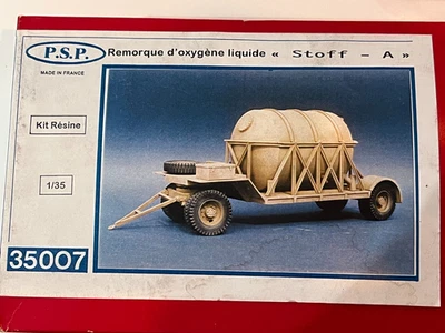 1/35 : PSP : REMORQUE D'OXYGENE LIQUIDE A STOFF. RARE !!! - Photo 1/4