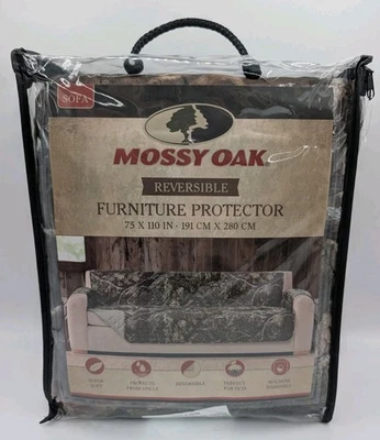 Protetor de Sofá Mossy Oak Camuflado Reversível 75” X 110” Lavável   - Imagem 1 de 4