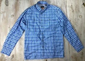 Camicia da pesca Orvis blu a quadri manica lunga con bottoni uomo media Gorpcore - Foto 1 di 10