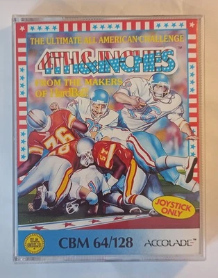 4TH & INCHES - US Gold complete - Commodore 64 C64 C128 - TESTED See photos - Image 1 of 4