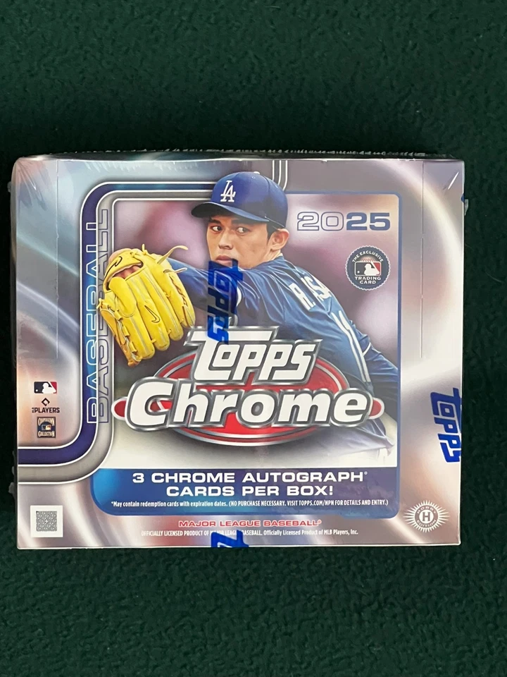 RIP & SHIP 2025 TOPPS CHROME BASEBALL HOBBY JUMBO BOX