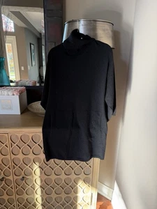 Vestido suéter Theory negro 100 % cachemir cuello alto para mujer talla S - Imagen 1 de 6