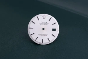 Rolex Datejust Silver Black Enamel Stick Dial for model 1601 FCD27273 - Picture 1 of 2