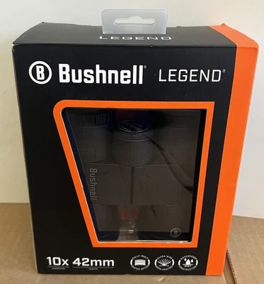 BRAND NEW Bushnell Legend 10x42 Black Binoculars Waterproof BB1042W FAST SHIP - Image 1 of 4