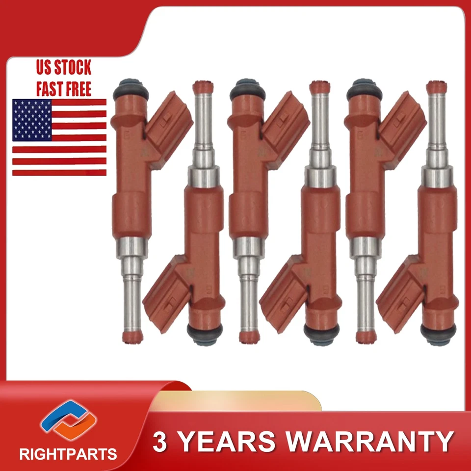 Juego de inyectores de combustible OEM 23250-31050 (6) Toyota Lexus 3,5 L V6 2005-2011 Foto 1 de 4