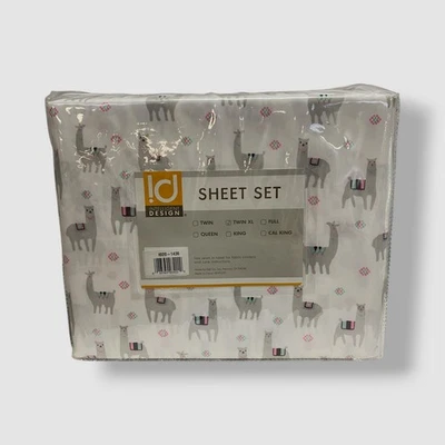 Intelligent Design White Novelty Printed Microfiber 3-Pc Sheet Set Size 'Twin XL - Image 1 of 4