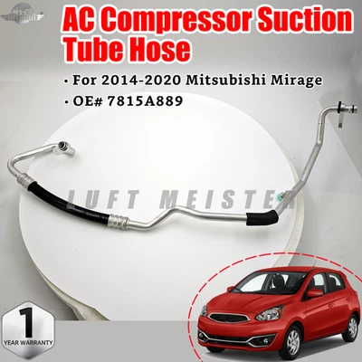 Manguera de tubo de succión de compresor de aire acondicionado 7815A889 para Mitsubishi Mirage 2014-2019 2020 EE. UU. Foto 1 de 4