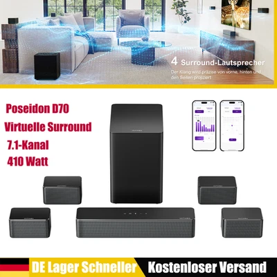 ULTIMEA 7.1 Soundbar w/Subwoofer für TV Heimkino Virtuelle Surround Sound System - Bild 1 von 4
