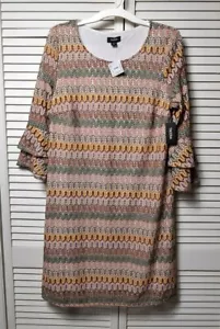 Vestido túnica para mujer Tacera con estampado geométrico talla pequeña - Imagen 1 de 6